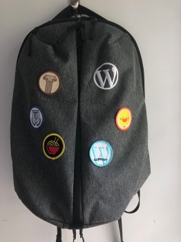 My backpack with my own patches